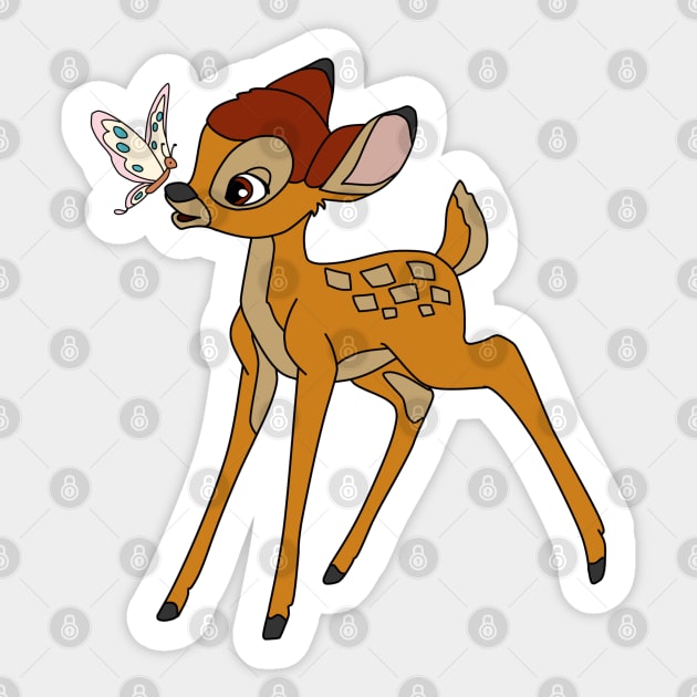 Bambi Sticker by Megan Olivia